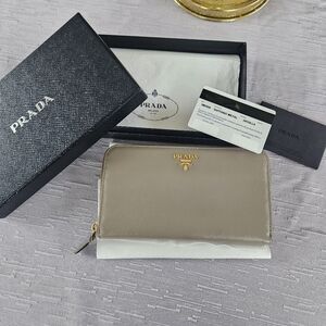 Prada Long Saffiano Leather Wallet